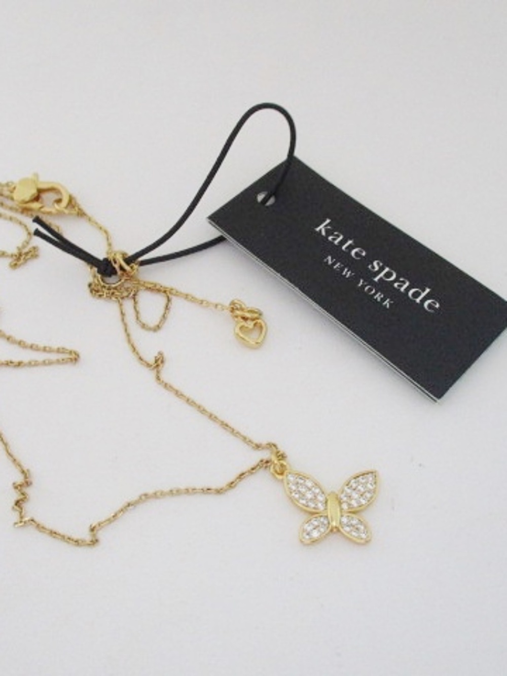 KATE SPADE - Pavé Butterfly Pendant Necklace